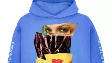 La vida de una corista Sudadera con capucha azul violeta