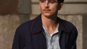 Marty Supreme Timothée Chalamet Blue Jacket