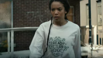 Read Return Repeat Sleeve Shirt worn by Marie Moreau (Jaz Sinclair) in Gen V (S02E06)