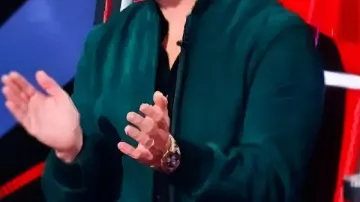 Green Bomber Jacket worn by Self - Coach (Michael Bublé) in The Voice