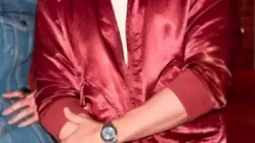 Maroon Bomber Jacket worn by Self - Coach (Michael Bublé) in The Voice