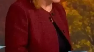 Collarless Maroon Jacket worn by Self - Co-Host (Joy Behar) in The View