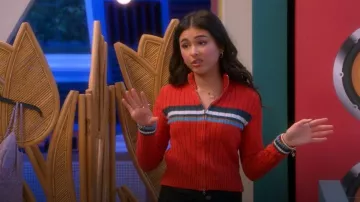 BDG Bella Zip-Up Cardigan worn by Posey (Lumi Pollack) as seen in Electric Bloom (S01E08)