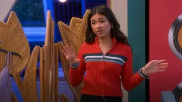 BDG Bella Zip-Up Cardigan worn by Posey (Lumi Pollack) as seen in Electric Bloom (S01E08)