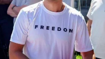 Charlie Kirk Freedom Camiseta blanca