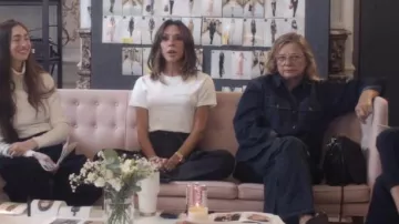 Victoria Beckham High Waist Cinch Jeans worn by Victoria Beckham as seen in Victoria Beckham (S01E02)