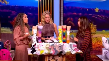 Ulla Johnson Gaelle Tiered Silk Satin Maxi Skirt worn by Sunny Hostin as seen in The View on October 10, 2025