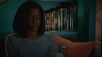 Theory Athletic Stripe Pullover Sweater worn by Olympia Lawrence (Skye P. Marshall) as seen in Matlock (S02E01)