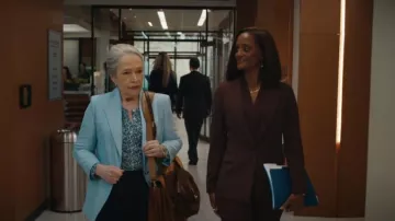 Vintage Coach Prairie Purple 9954 worn by Madeline 'Matty' Matlock (Kathy Bates) as seen in Matlock (S02E01)