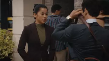 Theory Etiennette Wool Blend Blazer worn by Sarah Franklin (Leah Lewis) as seen in Matlock (S02E01)