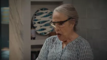 Veronica Beard Madge Floral Blouse worn by Madeline 'Matty' Matlock (Kathy Bates) as seen in Matlock (S02E01)