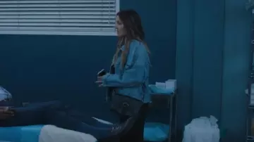 Levis 90s Trucker Jacket - Medium Wash worn by Jo Wilson (Camilla Luddington) as seen in Grey's Anatomy (S22E01)