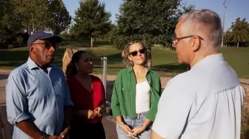 Madewell Poplin Cargo Button-Up Shirt worn by Dylan Dreyer as seen in Today on October 10, 2025