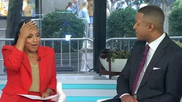 Gabriela Hearst Layne Blazer de cachemira cruzado usado por Anne Thompson como se ve en Today el 13 de octubre de 2025