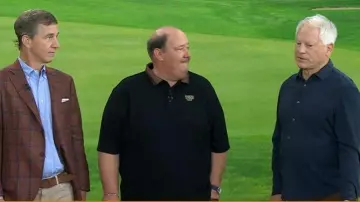 PXG Plush Polo in Black worn by Brian Baumgartner as seen in Today on October 13, 2025
