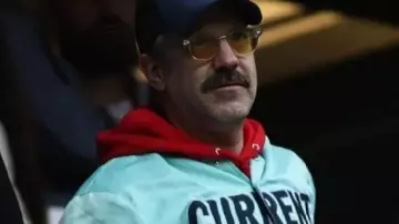 CURRENT Satin Jacket worn by Jason Sudeikis in Jason Sudeikis Made Jimmy Cry While Watching Ted Lasso | The Tonight Show