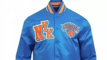 New York Knicks Best of Classic Rib Satin Jacket worn by Stephen Curry in Best Plays of the 2024-2025 Season | New York Knicks