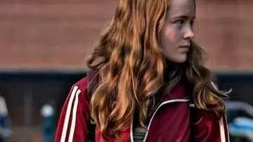Stranger Things Sadie Sink Red Jacket worn by Sadie Sink as seen in Stranger Things