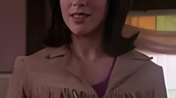Charmed S04 Alyssa Milano Brown Fringed Suede Jacket worn by Phoebe Halliwell (Alyssa Milano) in Charmed