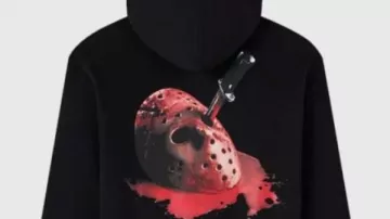 Friday The 13th Mask Black Hoodie