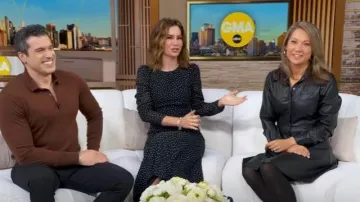 Jason Wu Button Up Leather Dress worn by Ginger Zee as seen in Good Morning America on October 13, 2025
