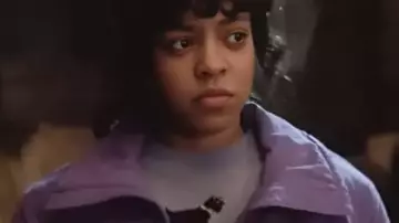 Stranger Things S05 Erica Sinclair Purple Jacket as seen in Stranger Things (S05)