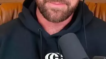 New Heights Show Travis Kelce Black Hoodie