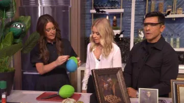 Exquise The Tobie Shirt Dress worn by Monica Mangini as seen in LIVE with Kelly and Mark on October 8, 2025