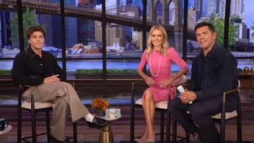Dolce & Gabbana Cady Sheath Dress worn by Kelly Ripa as seen in LIVE with Kelly and Mark on October 9, 2025