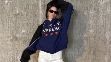 Kendall Jenner Tailgate Dallas Marty Veste de Kendall Jenner à Kendall Jenner Joue au football avec les fans lors de l’événement 818 Tequila à Dallas #kendalljenner #818