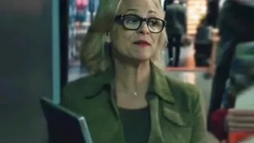 Elsbeth S03 Amy Sedaris Suede Leather Jacket (Amy Sedaris) in Elsbeth (S03E02)