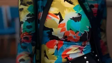 Multicolor Floral Top worn by Morgan Gillory (Kaitlin Olson) in High Potential
