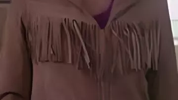 Brown Fringed Suede Jacket worn by Phoebe Halliwell (Alyssa Milano) in Charmed