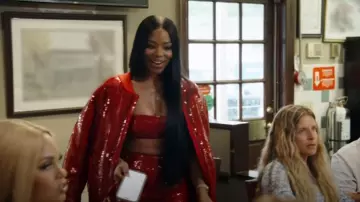 Leggings de cintura alta con lentejuelas Laquan Smith usados por Keiarna Stewart como se ve en The Real Housewives of Potomac (T10E02)