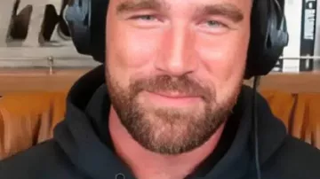 New Heights Show Caitlin Clark Logo Hoodie worn by Travis Kelce in Caitlin Clark on “Life Changing” Rookie Year, Chiefs Fandom, NBA Ratings Debate and More | Ep 117