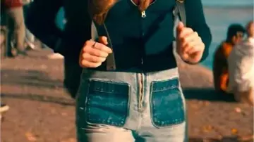 Front Pocket Jeans worn by Dawn (Miranda Cosgrove) in Film The Wrong Paris 2025