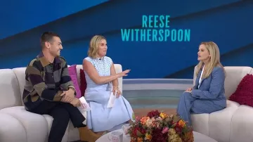 Lafayette 148 NY Donegal Tweed Gates Pant worn by Reese Witherspoon as seen in Today with Jenna & Friends on October 14, 2025