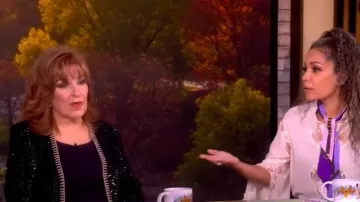 Schiaparelli Iconic Padlock Jacket worn by Cheryl Hines as seen in The View on October 14, 2025