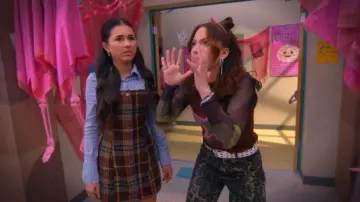 Cider Pinafore Dress worn by Posey (Lumi Pollack) as seen in Electric Bloom (S01E10)