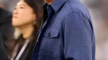 Blue Shirt worn by Commissioner Roger Goodell in Lambeau Field 2025