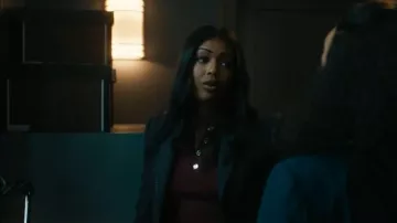 Sandro Isla Sweater porté par Daphne Forrester (Javicia Leslie) comme on le voit dans High Potential (S02E05)