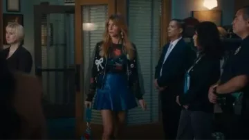 Akira Look At Me Go Mesh Bomber Jacket worn by Morgan Gillory (Kaitlin Olson) as seen in High Potential (S02E05)