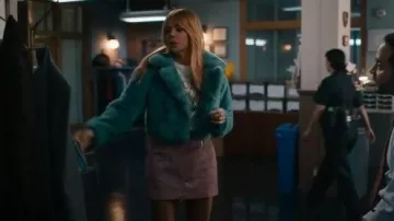 By.Dyln x Revolve Domenica Skirt in Pink worn by Morgan Gillory (Kaitlin Olson) as seen in High Potential (S02E05)