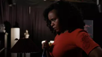 Elie Tahari The Magnolia Lace Trimmed Sweater worn by Renee Curry (Aimé Donna Kelly) as seen in Law & Order: Special Victims Unit (S27E02)