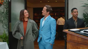 Saint Laurent Quilted Embellished Leather Pouch worn by Molly Novak (Maya Rudolph) as seen in Loot(S03E02)