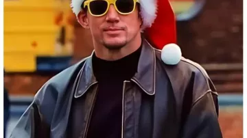 Roofman 2025 Channing Tatum Veste en cuir marron de Jeffrey Manchester (Channing Tatum) dans Roofman