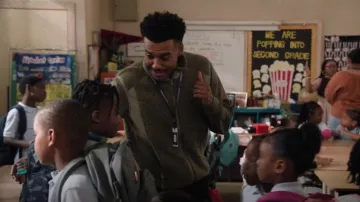 Roa Polar Fleece Vest worn by Tariq (Zack Fox) as seen in Abbott Elementary (S05E02)