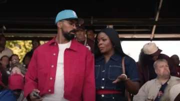 Zara Z1975 Short Denim Shirt worn by Ava Coleman (Janelle James) as seen in Abbott Elementary (S05E03)