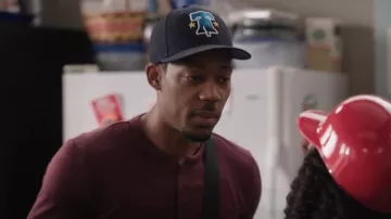 Philadelphia Phillies City Connect 9Seventy Stretch Snap worn by Gregory Eddie (Tyler James Williams) as seen in Abbott Elementary (S05E03)