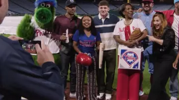 Guest in Residence Plaid Flare Pant worn by Janine Teagues (Quinta Brunson) as seen in Abbott Elementary (S05E03)